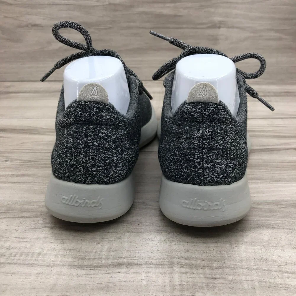 Allbirds Sneakers Womens 8 Gray Merino Wool Runners Lace Up Shoes